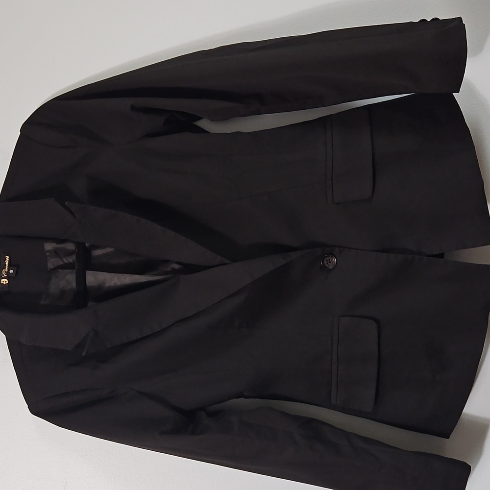 Countess Black Lined Blazer Jacket Size S